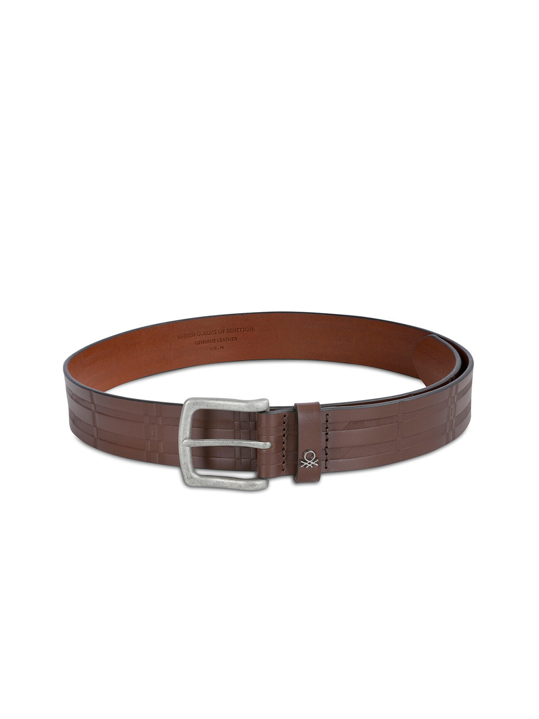 

United Colors of Benetton Men Leather Belt, Brown