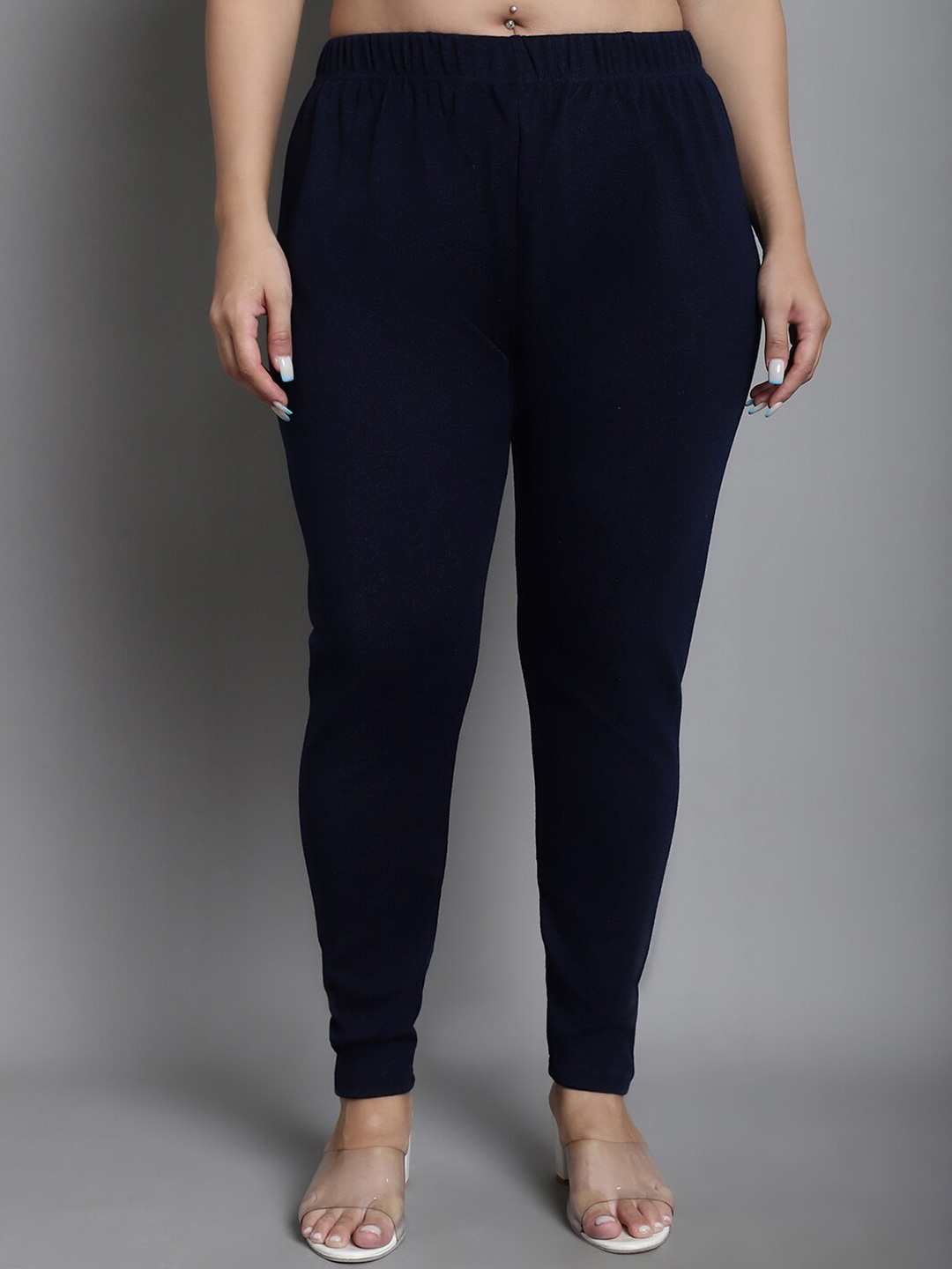 

TAG 7 Women Ankle-Length Leggings, Navy blue