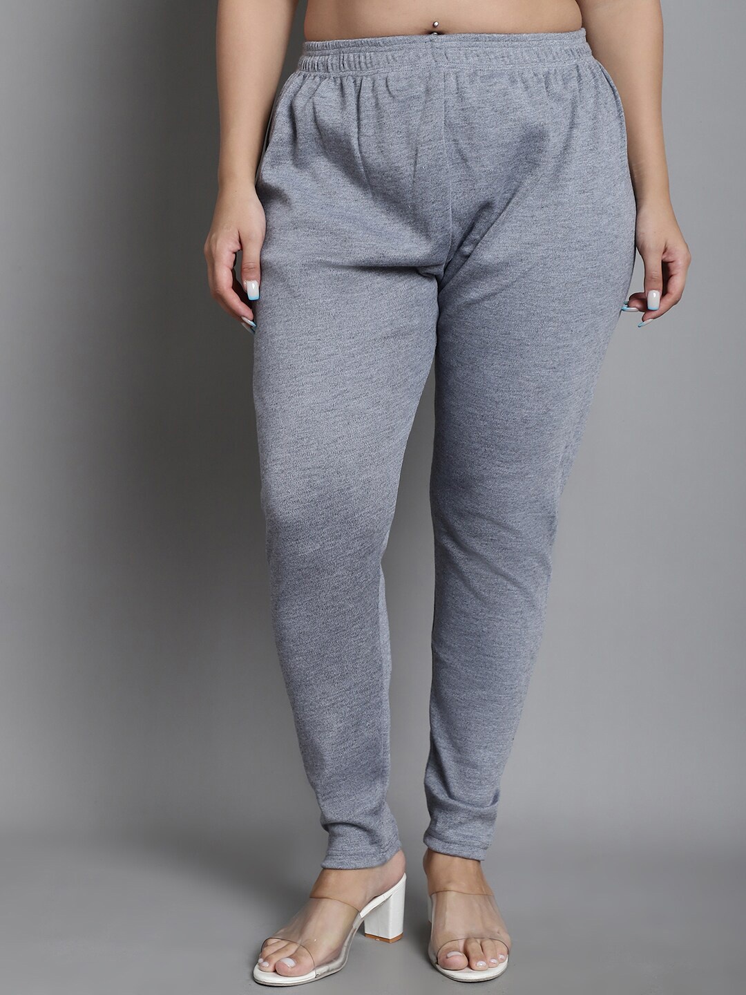 

TAG 7 Women Ankle-Length Leggings, Grey