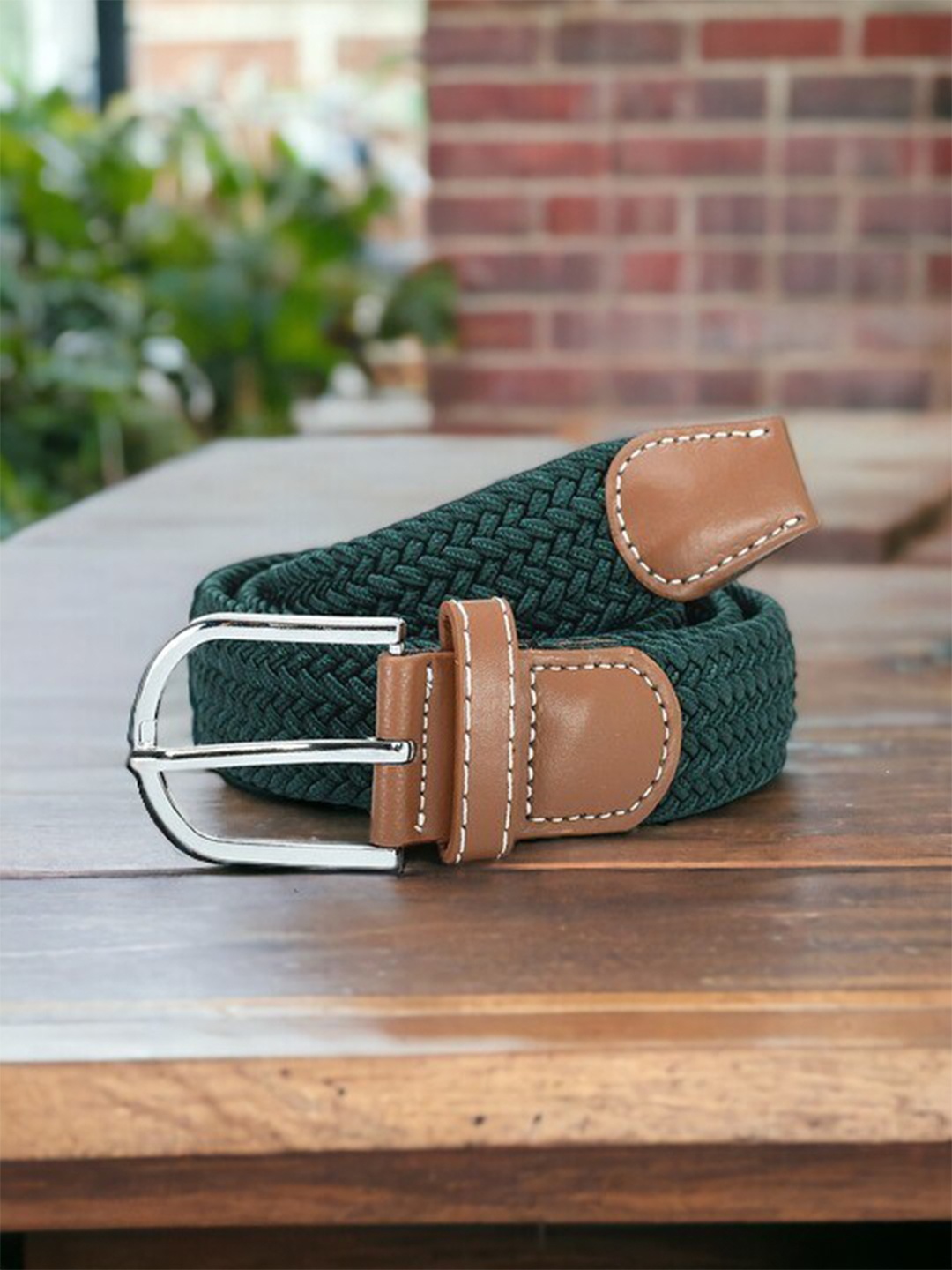 

Kastner Unisex Braided Strechable Belt, Green