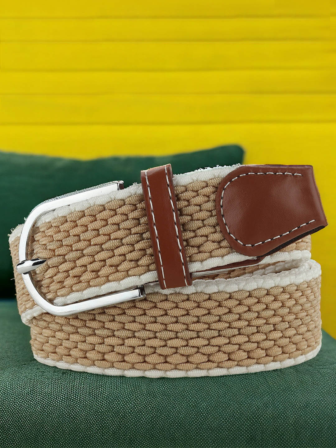 

Kastner Unisex Textured Formal Belt, Beige