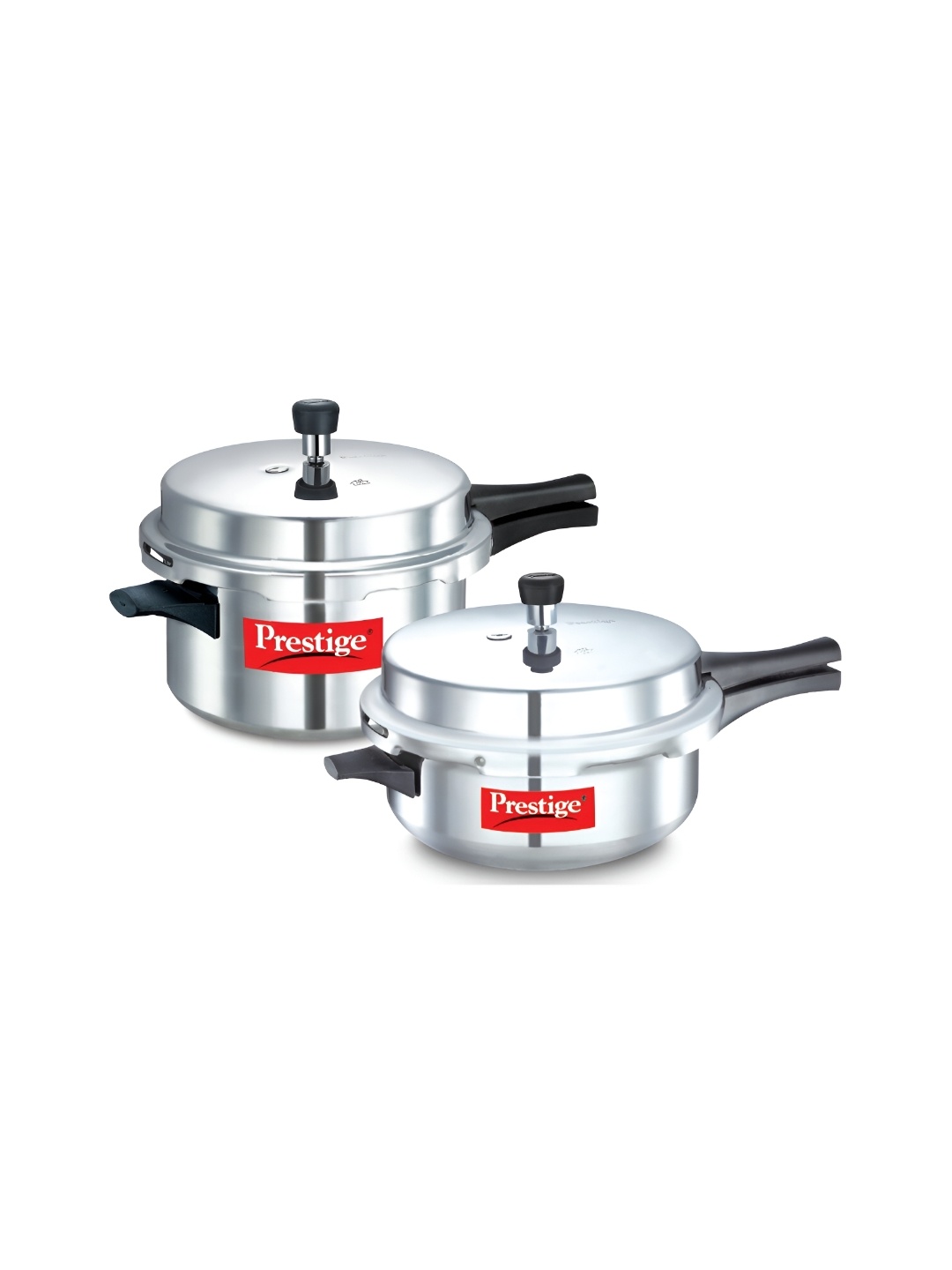 

Prestige Silver-Toned 2 Pieces Aluminium Pressure Cooker