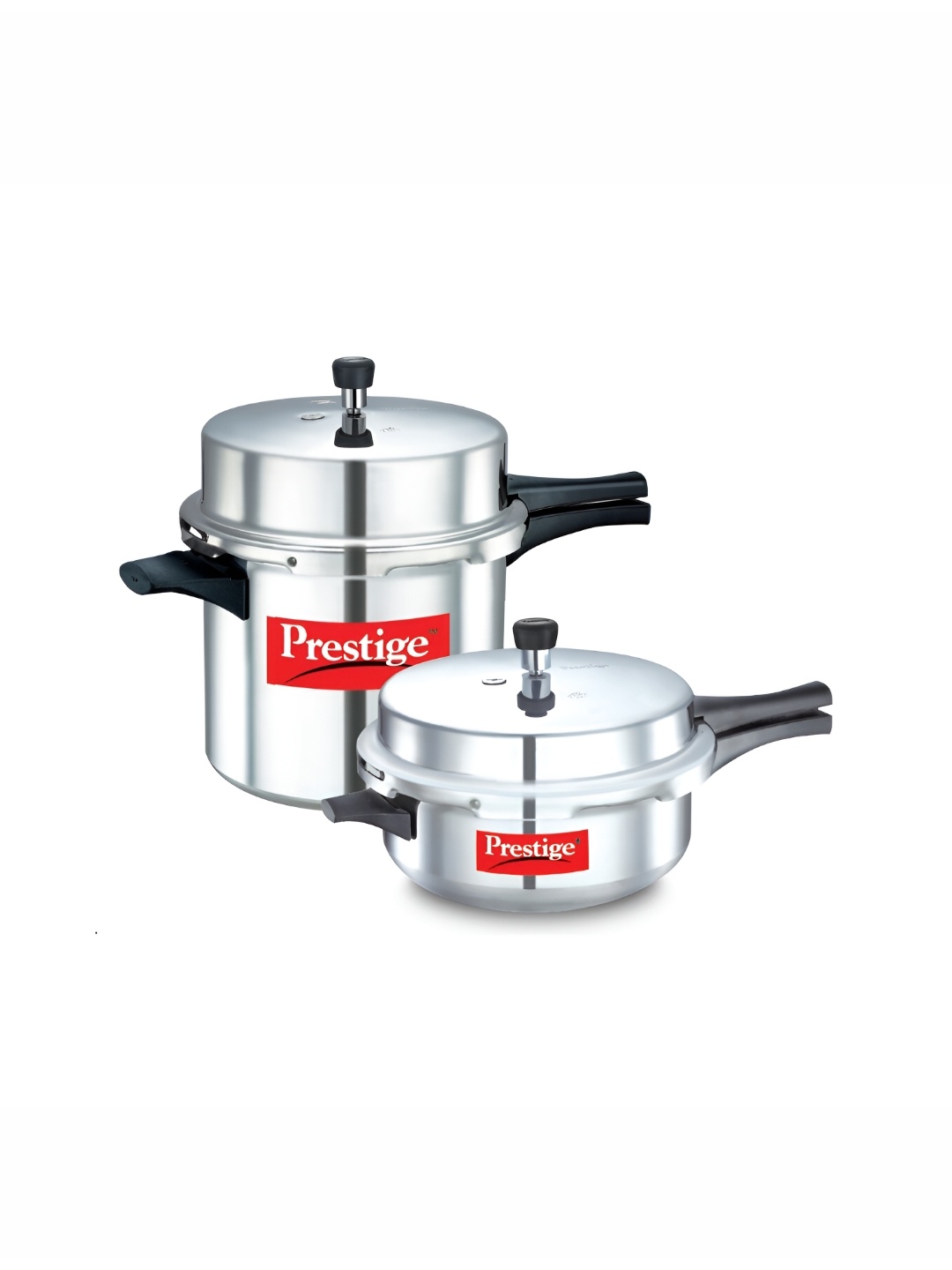 

Prestige Silver Toned 2 Pieces Aluminium Pressure Cooker