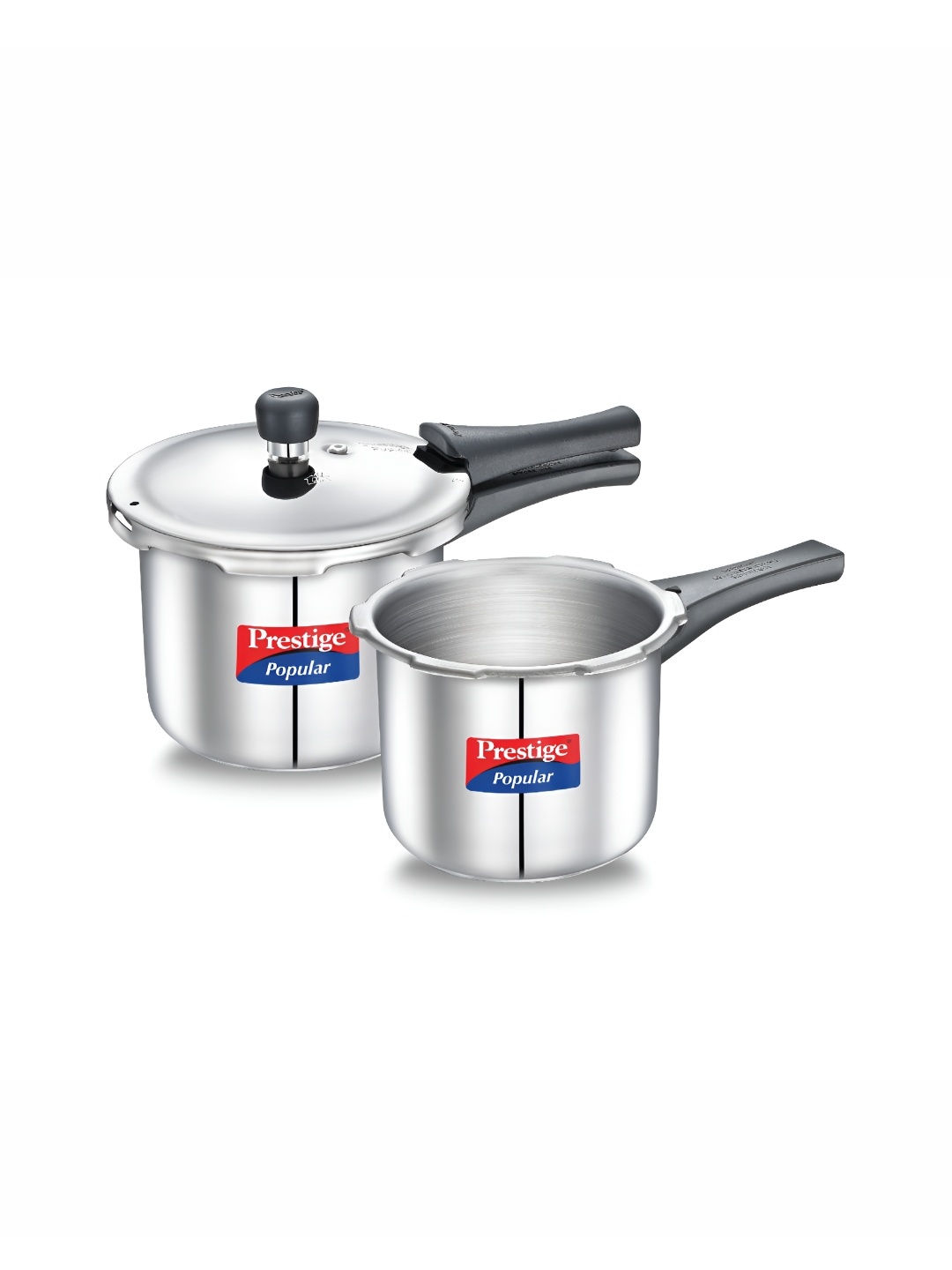 

Prestige Silver-Toned 2 Pieces Stainless Steel Induction Base Pressure Cooker