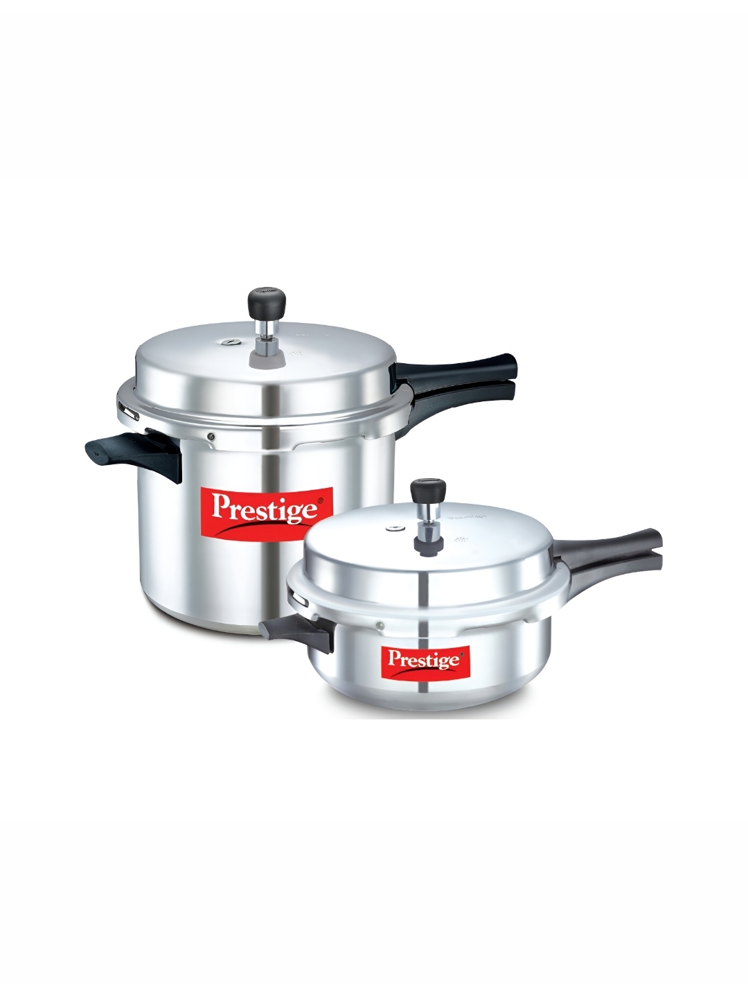 

Prestige Silver-Toned 2 Pieces Aluminium Deep Pan Pressure Cooker