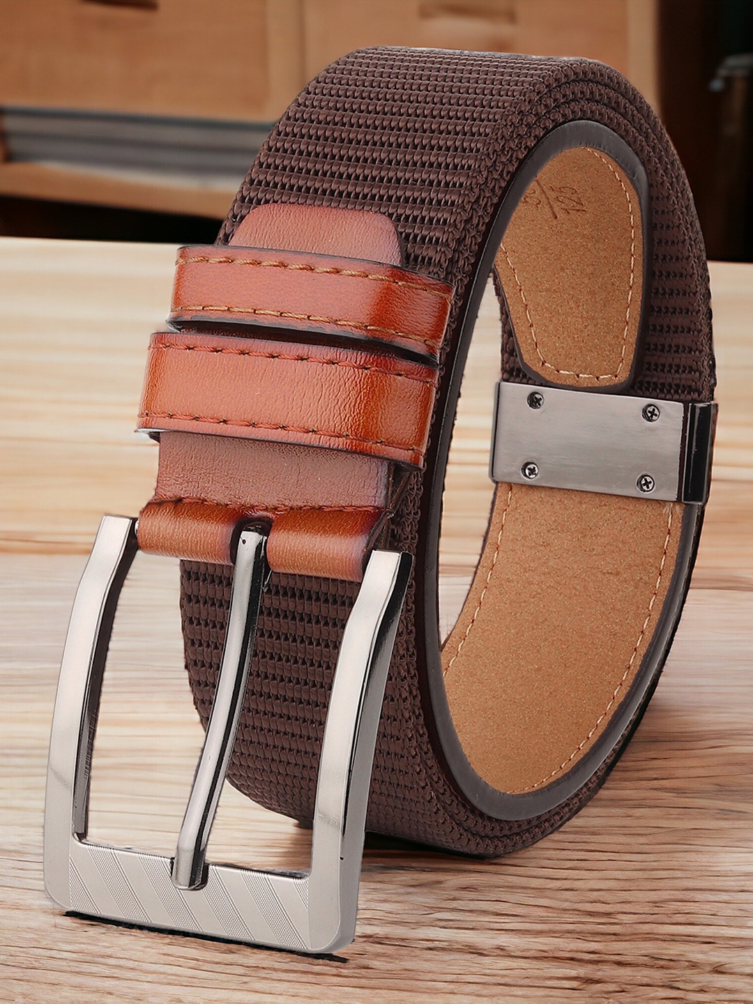 

Kastner Men Striped Belt, Brown