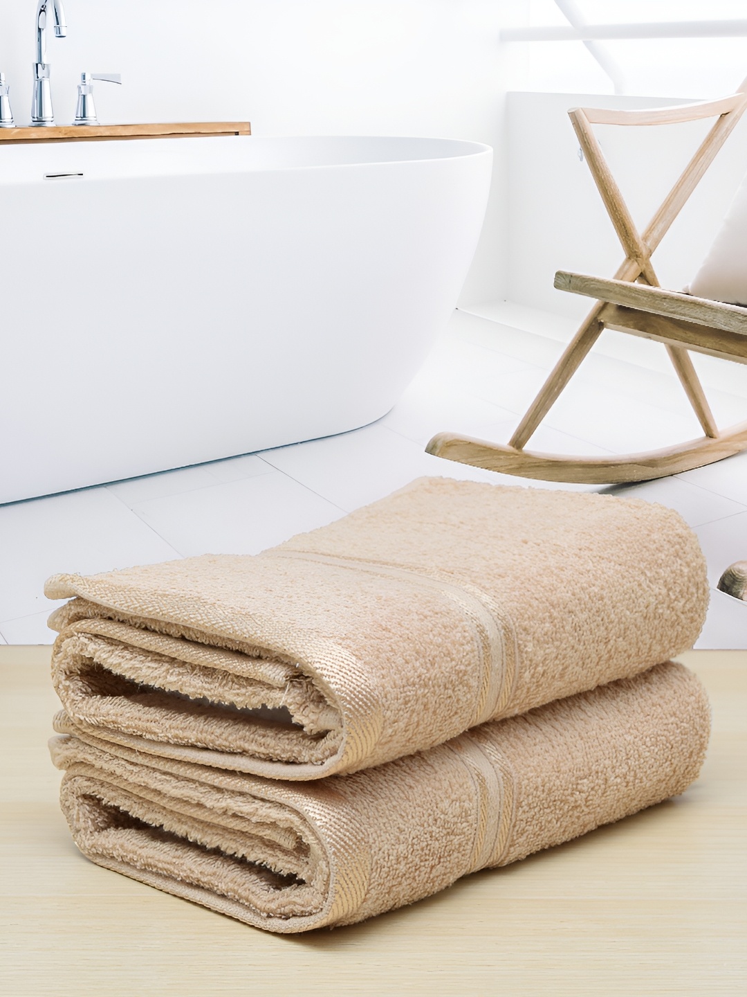 

Aura Beige 2-Pcs 400 GSM Pure Cotton Hand Towels