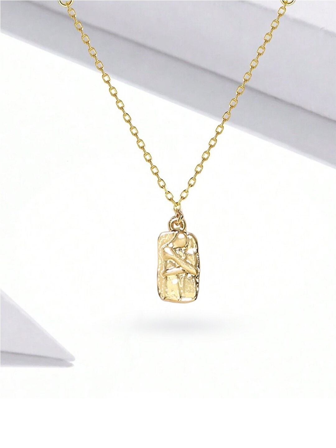 

OOMPH Love Couple Charm Anklet, Gold