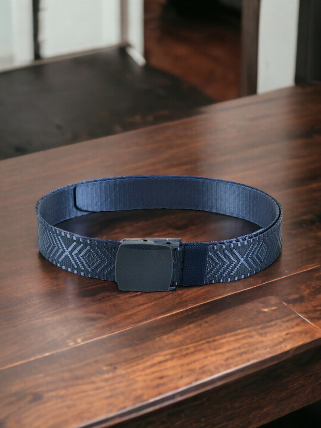 

Kastner Men Woven Design Belt, Blue