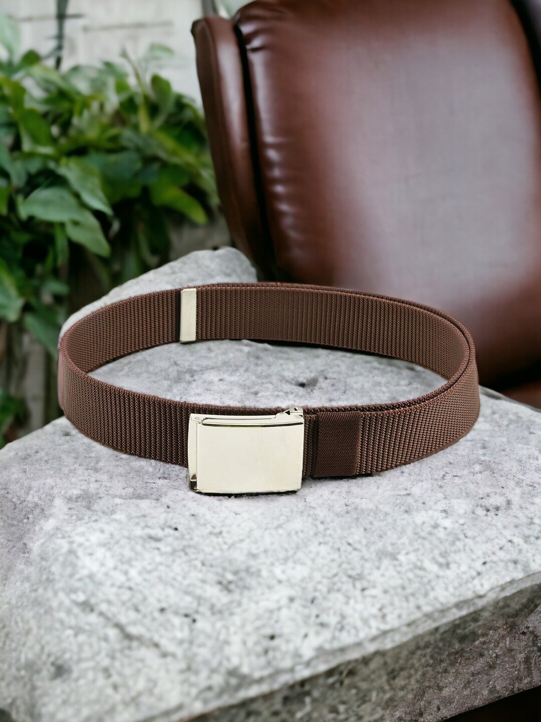 

Kastner Men Striped Belt, Brown