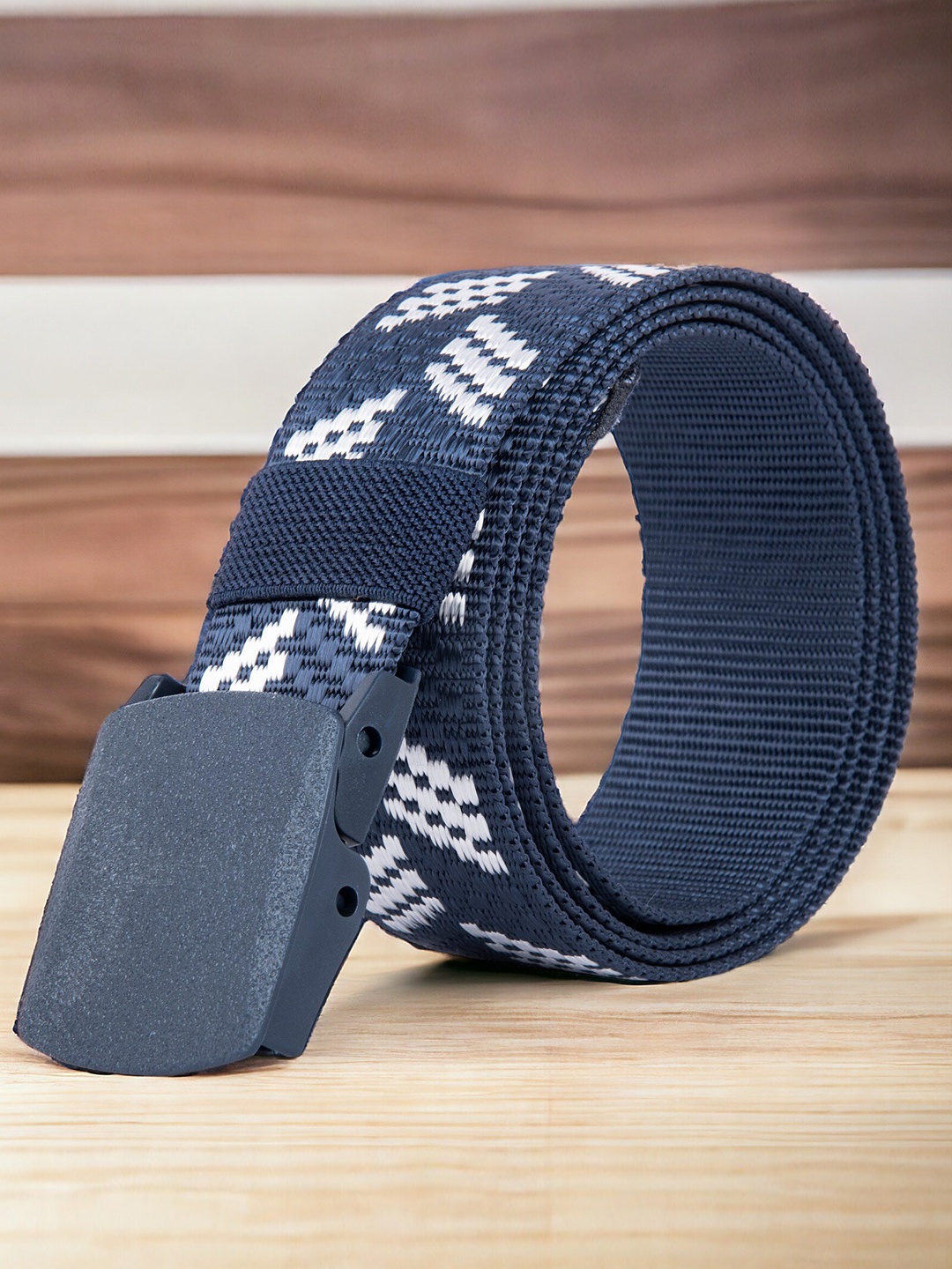 

Kastner Men Woven Design Belt, Blue