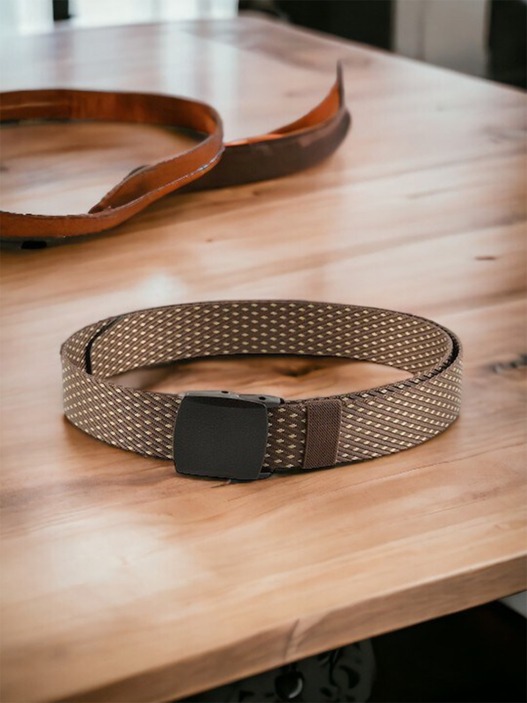 

Kastner Men Woven Design Belt, Brown