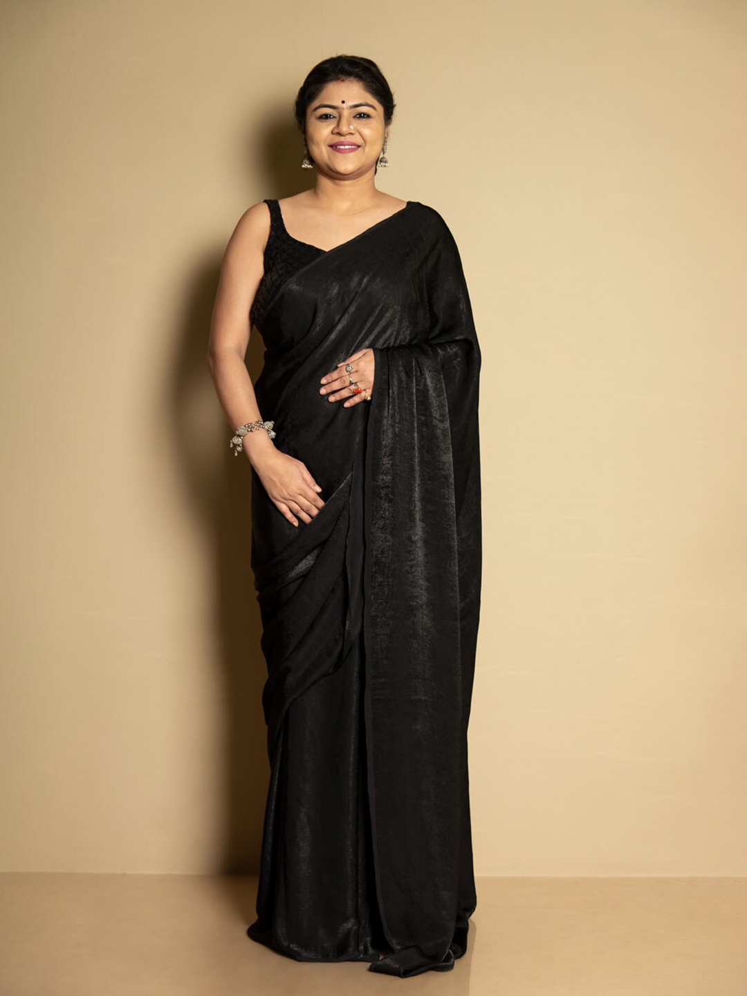 

SARIKA Fusion Saree, Black