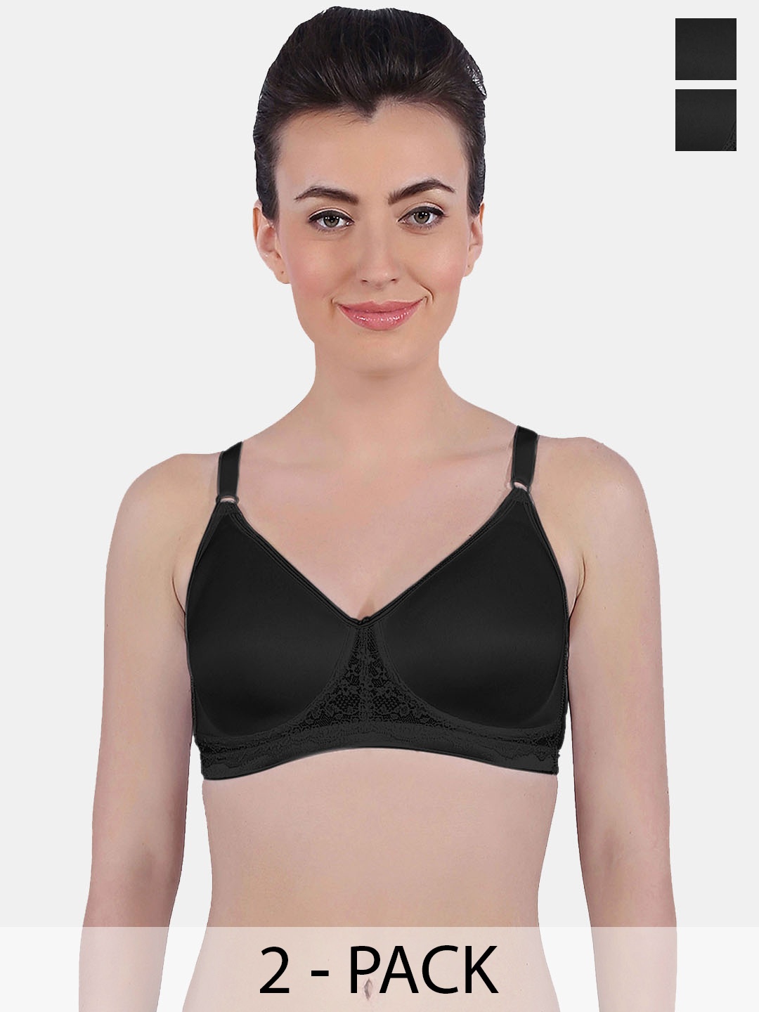 

Sonari Assorted Pack Of 2 Medium Coverage Lightly Padded Bra