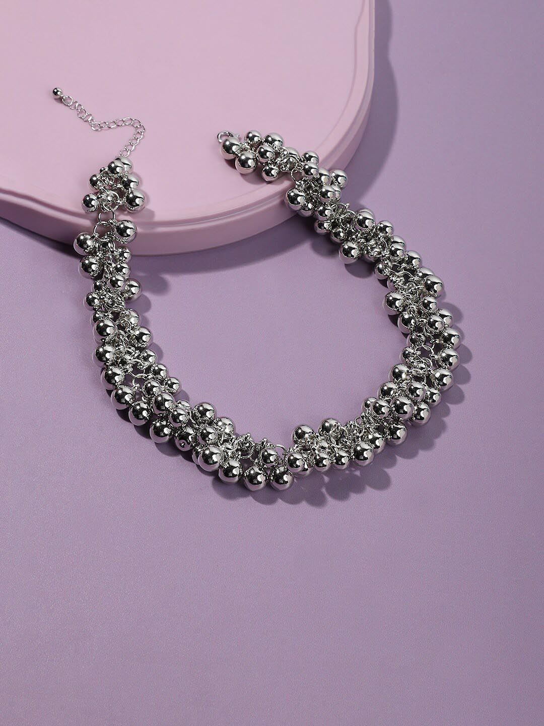 

DressBerry Silver-Toned Silver-Plated Necklace