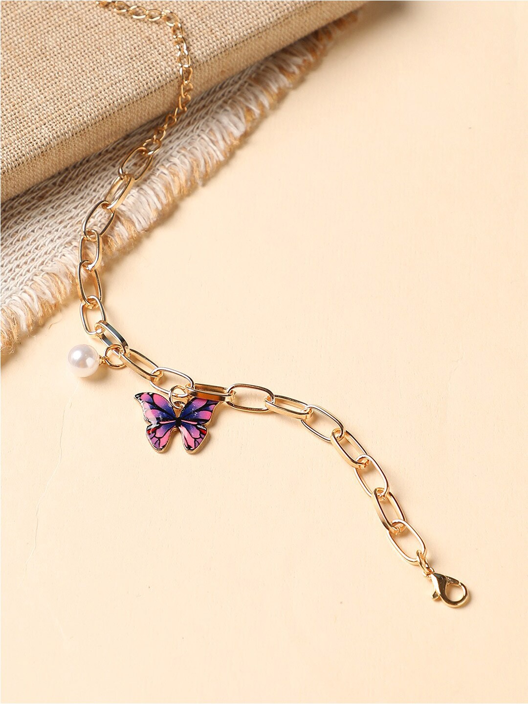 

DressBerry Women Purple Gold-Plated Bracelet