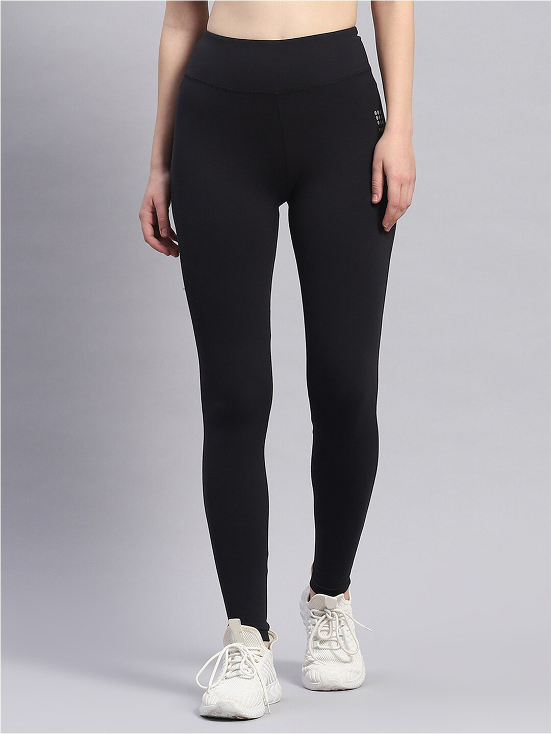 

rock.it Women Mid-Rise Sports Tights, Black
