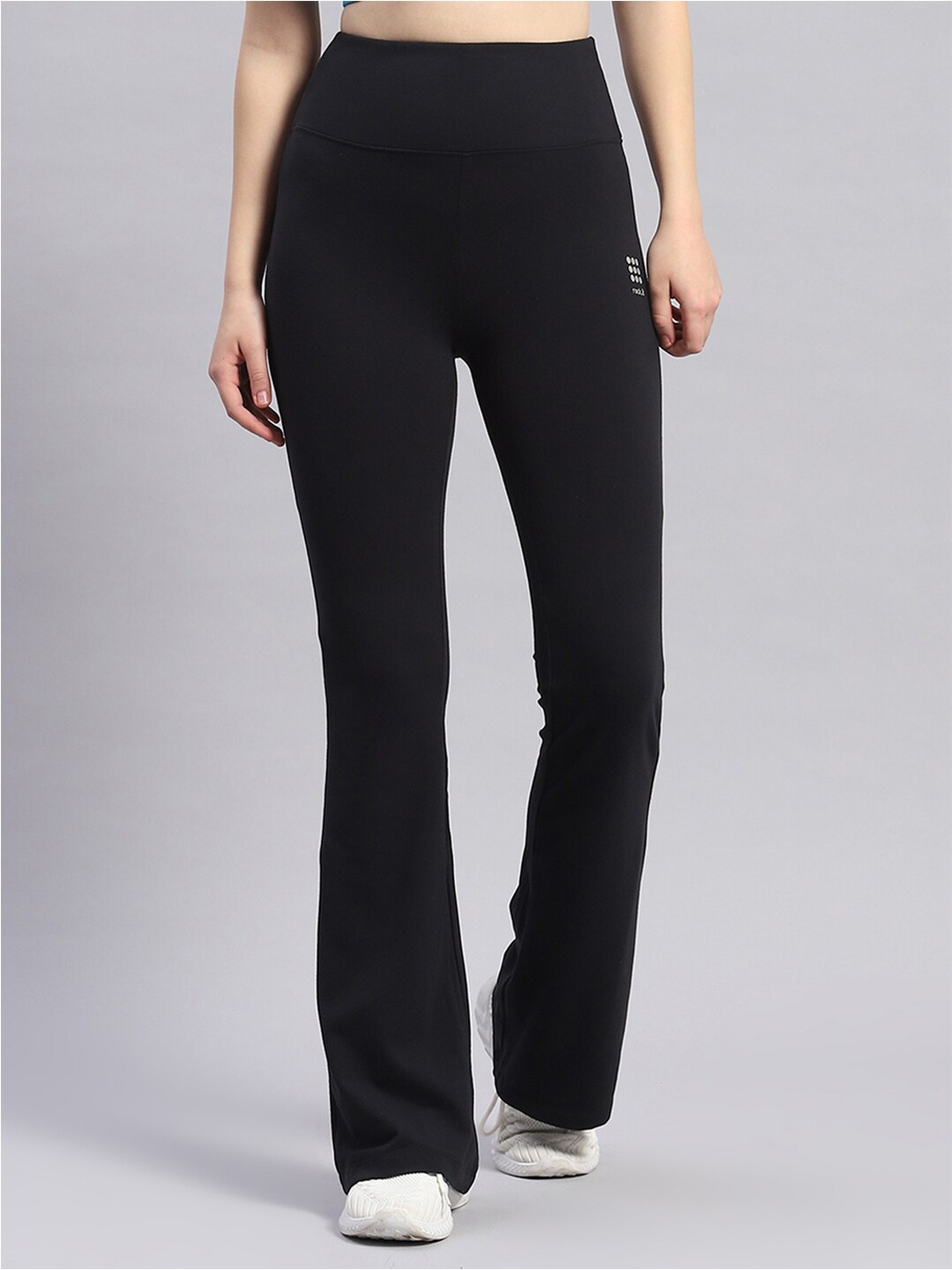 

rock.it Women Mid-Rise Sports Track Pant, Black