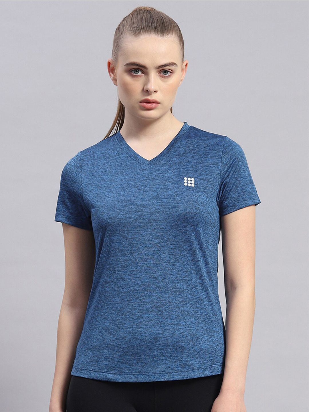 

rock.it V-neck Short Sleeves Casual Top, Navy blue