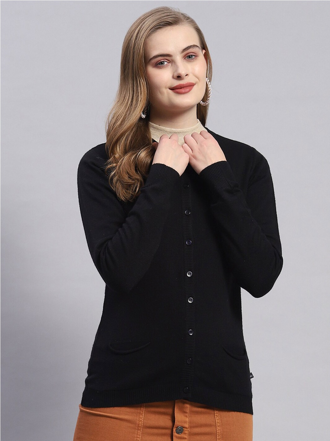 

Monte Carlo Woollen Cardigan, Black