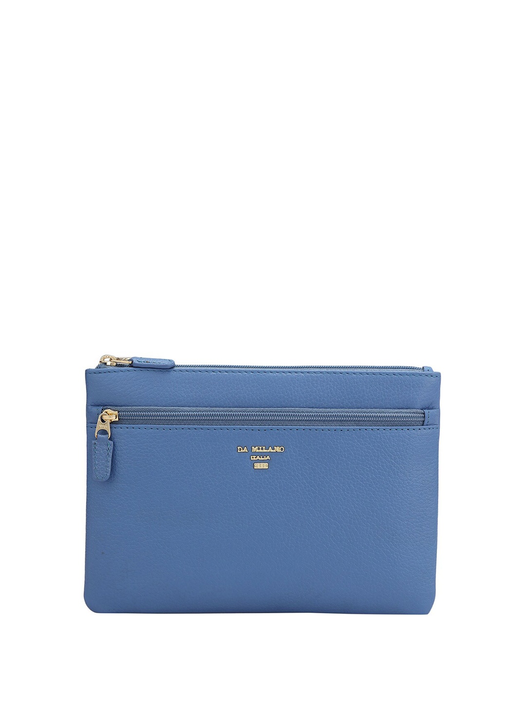 

Da Milano Textured Genuine Leather Travel Pouch, Blue