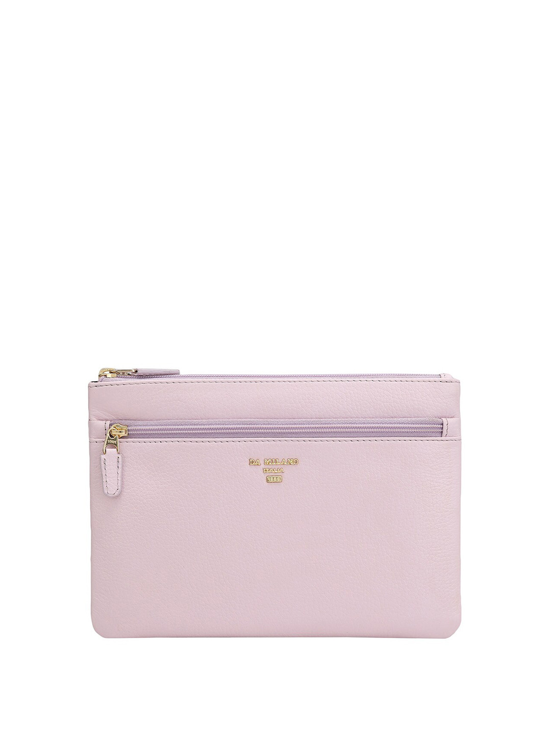 

Da Milano Textured Genuine Leather Travel Pouch, Pink