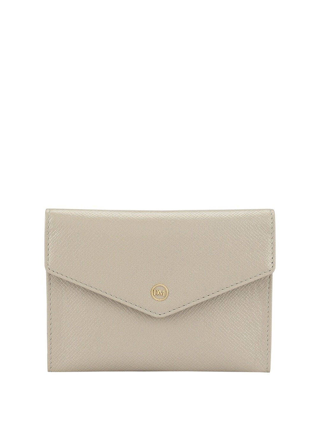 

Da Milano Textured Genuine Leather Passport Cover, Off white