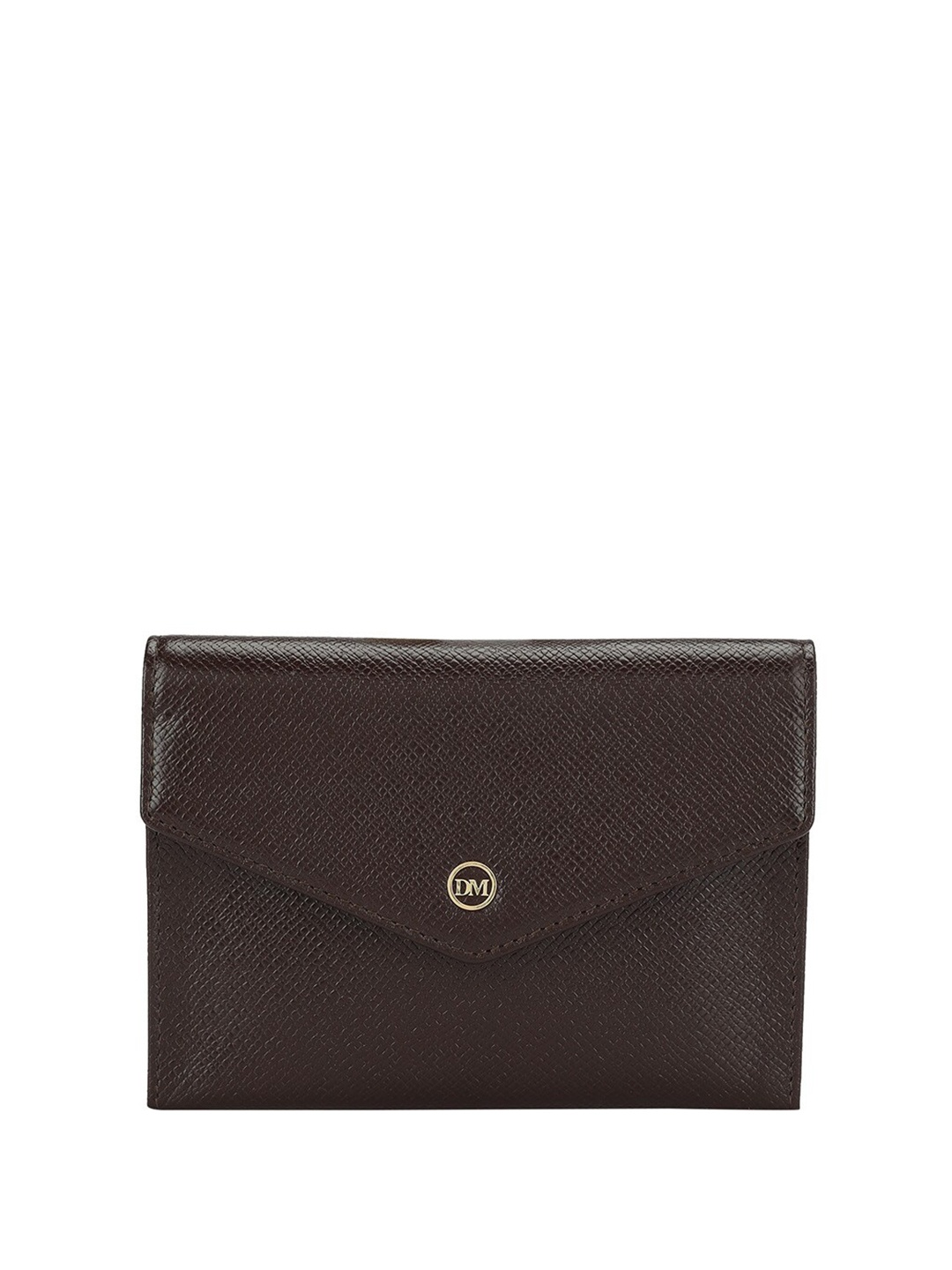 

Da Milano Textured Genuine Leather Passport Cover, Brown