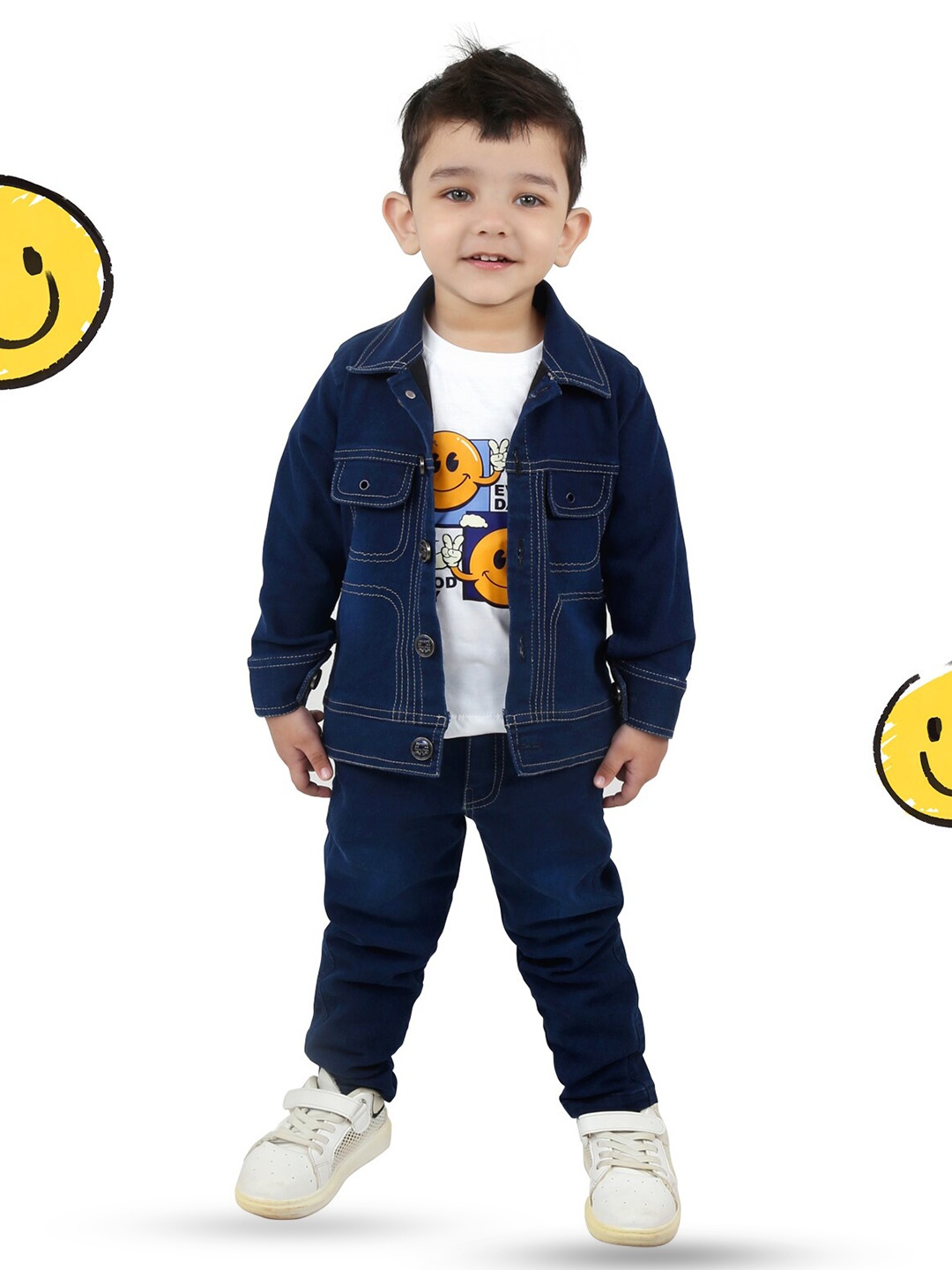 

BAESD Boys Navy Blue T-shirt with Trousers