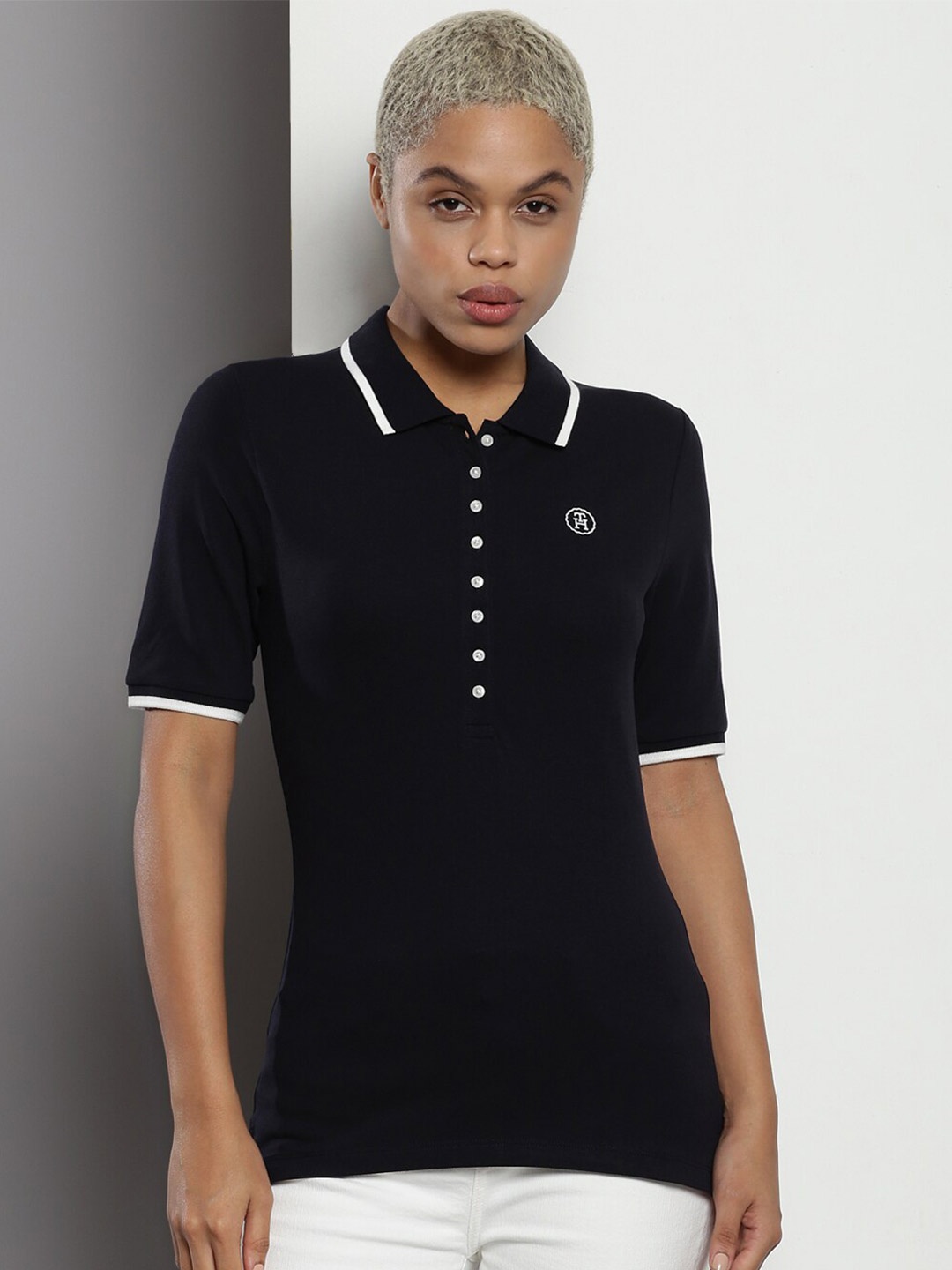 

Tommy Hilfiger Polo Collar Slim Fit T-shirt, Navy blue