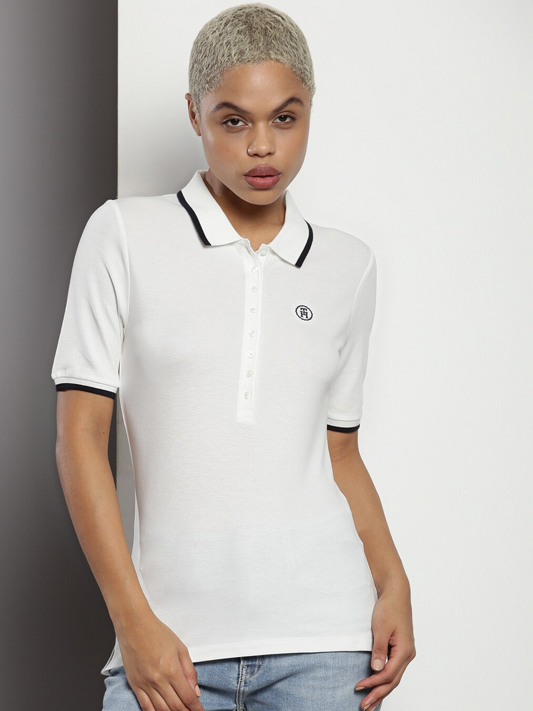 

Tommy Hilfiger Polo Collar Slim Fit T-Shirt, White