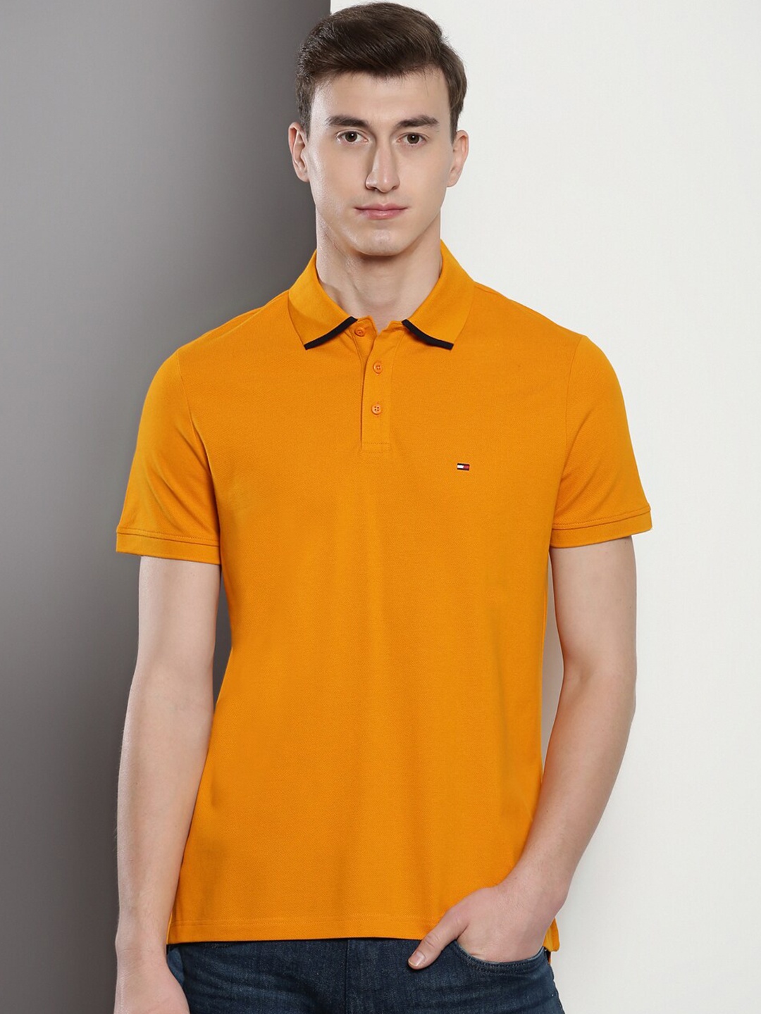 

Tommy Hilfiger Polo Collar Short Sleeves T-shirt, Orange