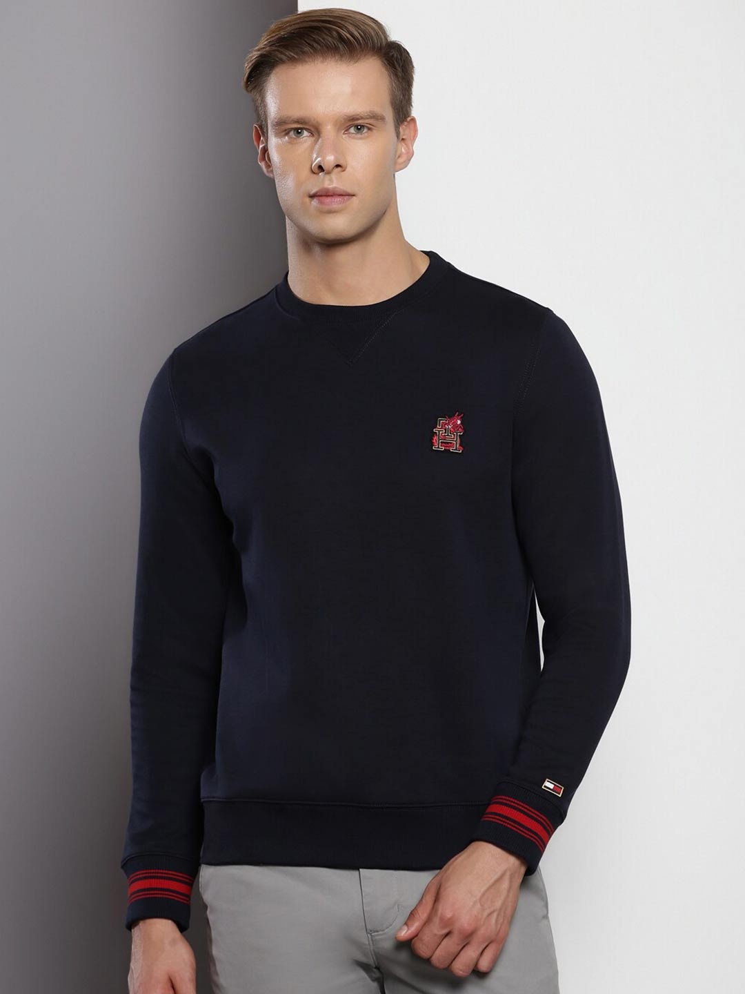 

Tommy Hilfiger Round Neck Sweatshirt, Navy blue