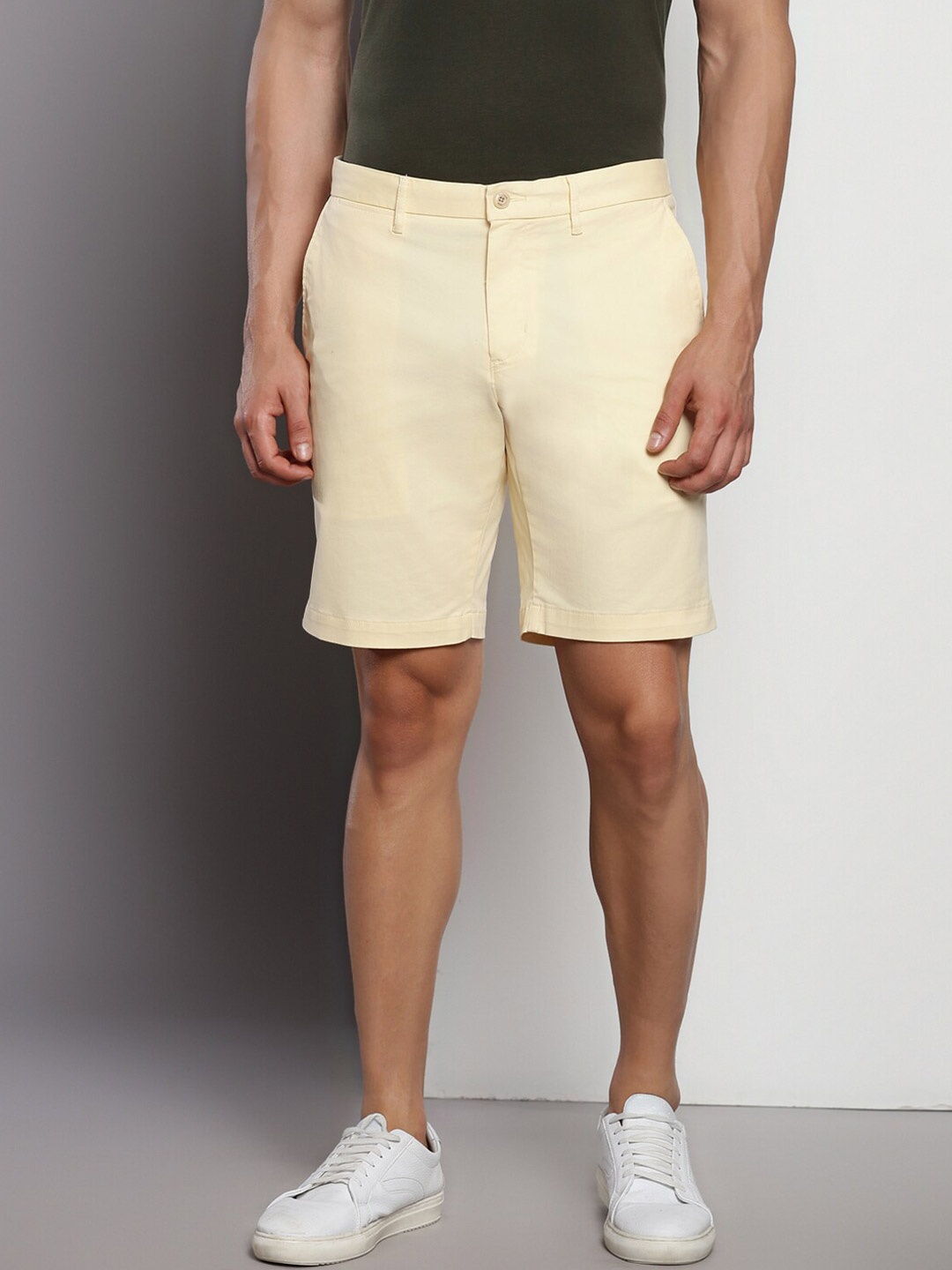 

Tommy Hilfiger Men Mid-Rise Cotton Chino Shorts, Yellow