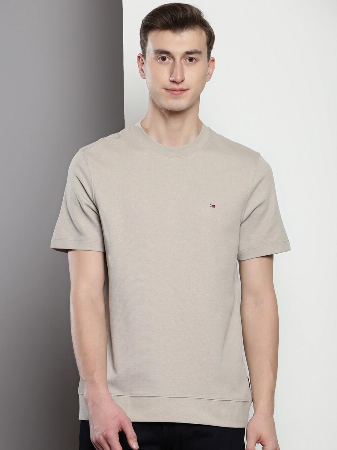 

Tommy Hilfiger Round Neck T-shirt, Beige