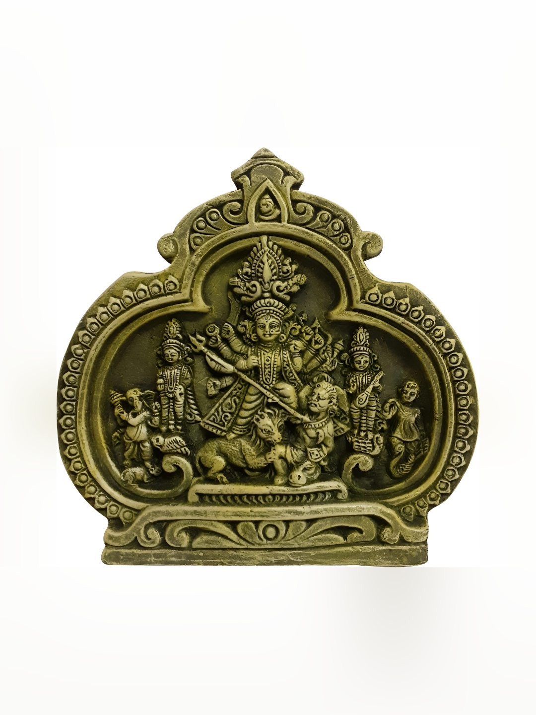 

ESVAR STONECRAFT Copper-Toned Religious Terracotta Idol Showpiece