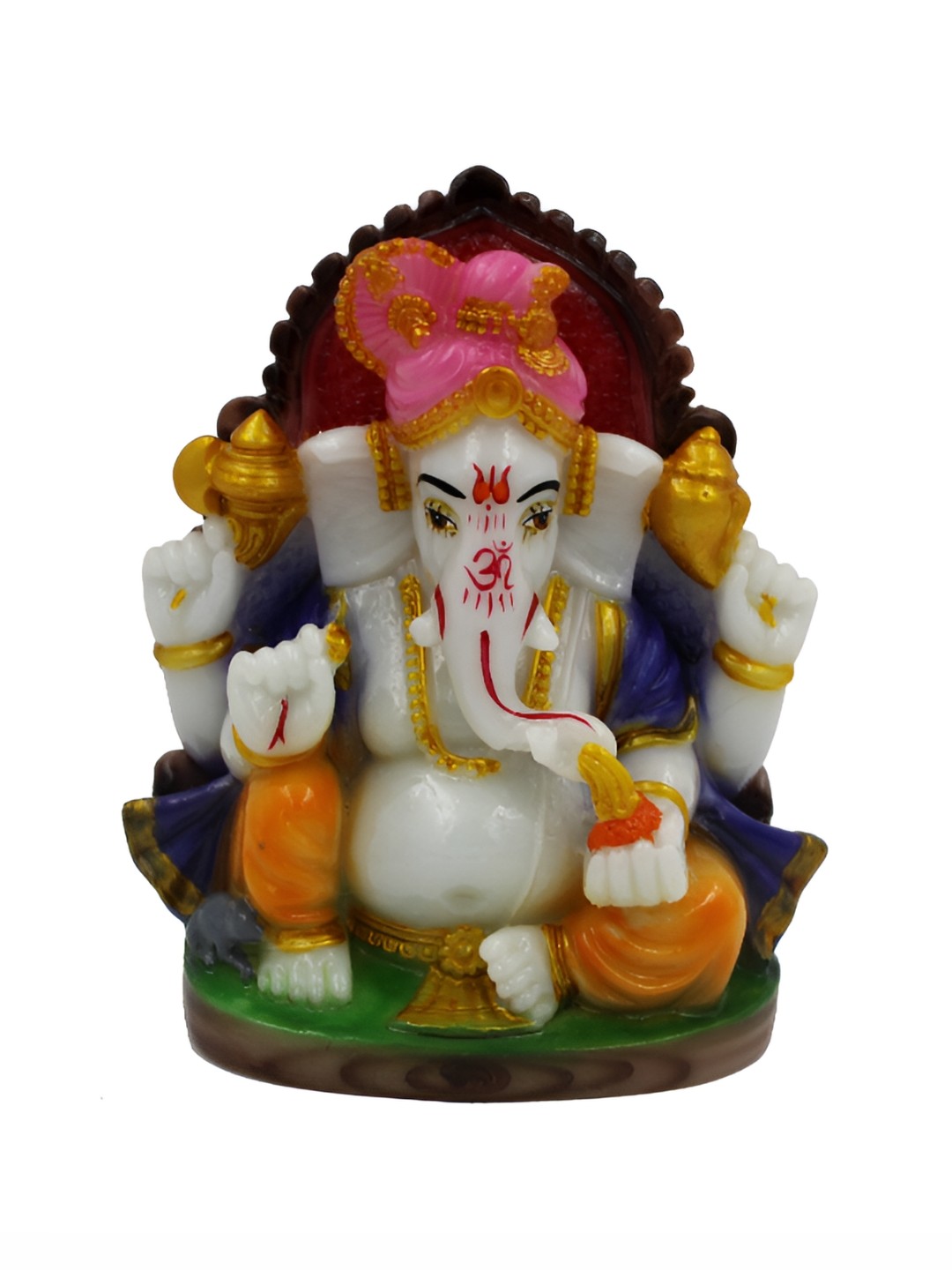 

ESVAR STONECRAFT White & Gold Toned Religious Idol Showpiece