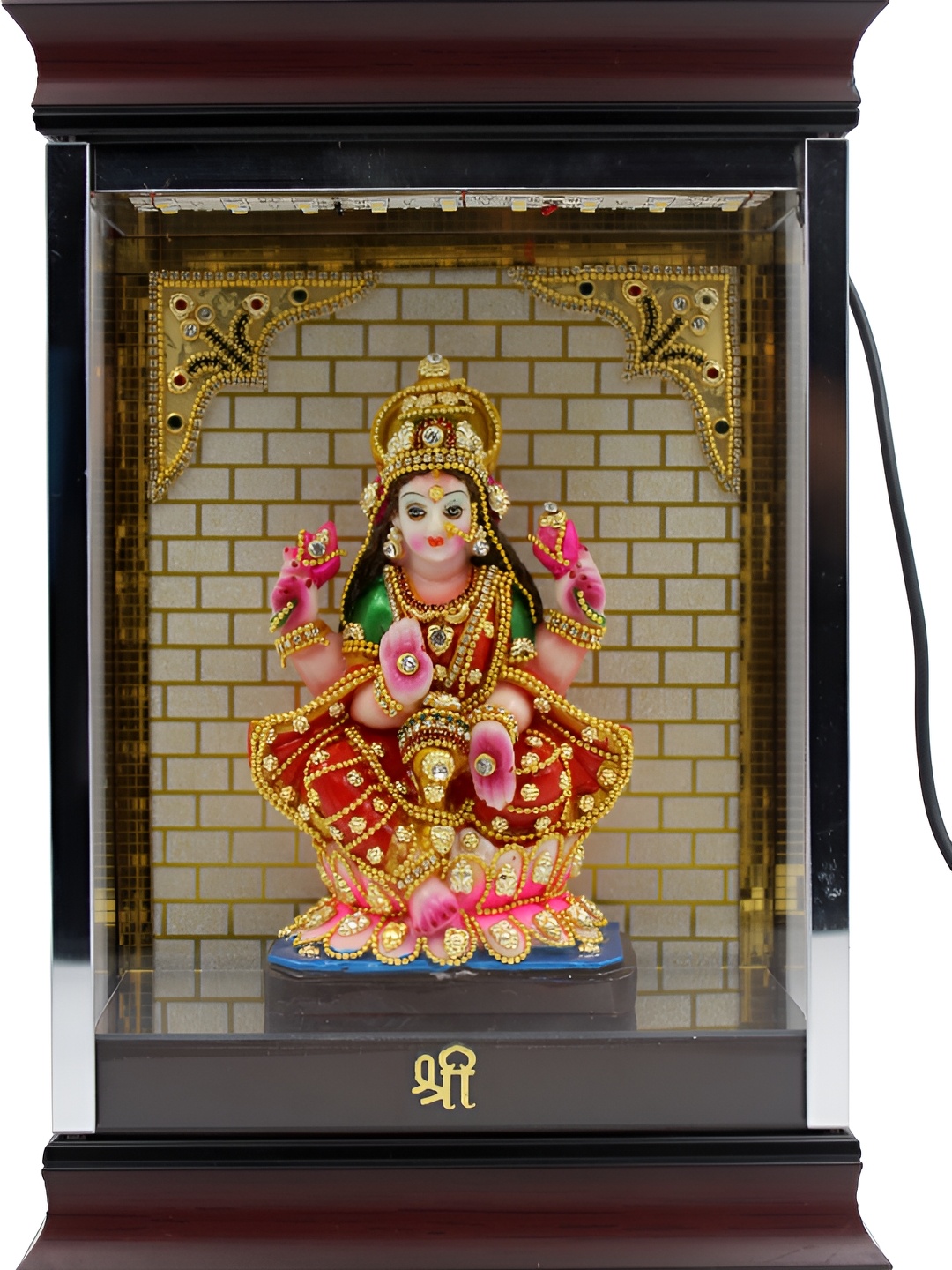 

ESVAR STONECRAFT Maroon & Red Religious Idol Showpiece