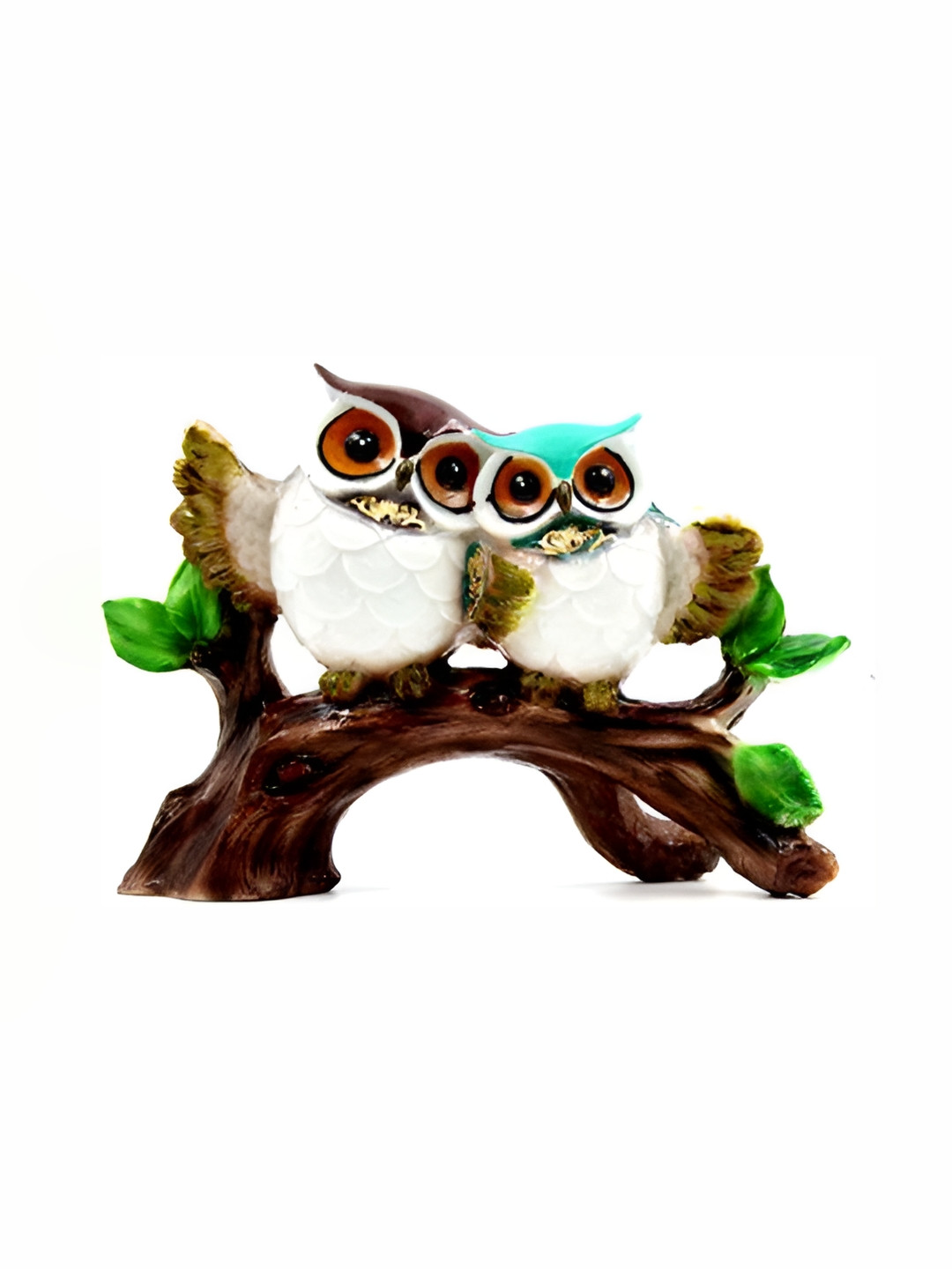 

ESVAR STONECRAFT White & Green Birds and Animals Figurine Showpiece