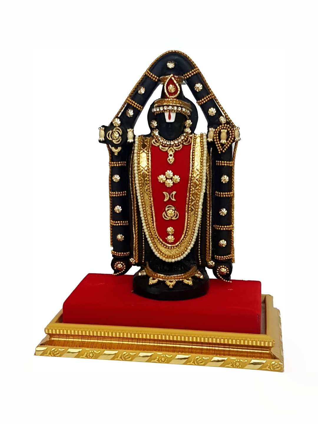 

ESVAR STONECRAFT Black Lord Venkateswara Showpiece