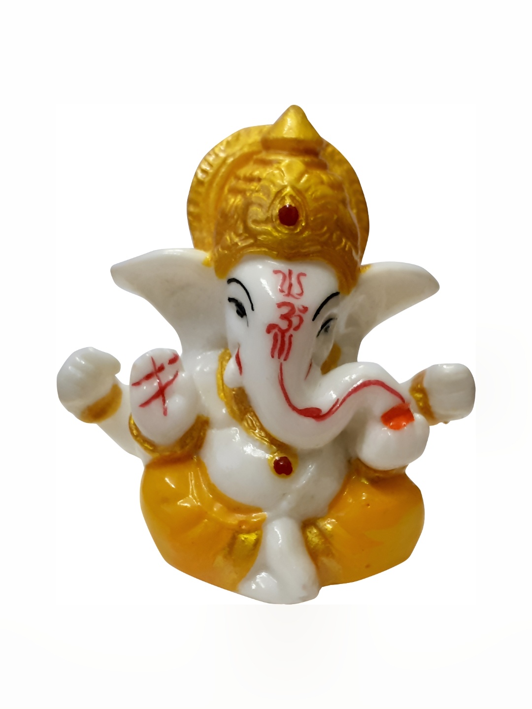 

ESVAR STONECRAFT Yellow and White Religious Idol Showpiece