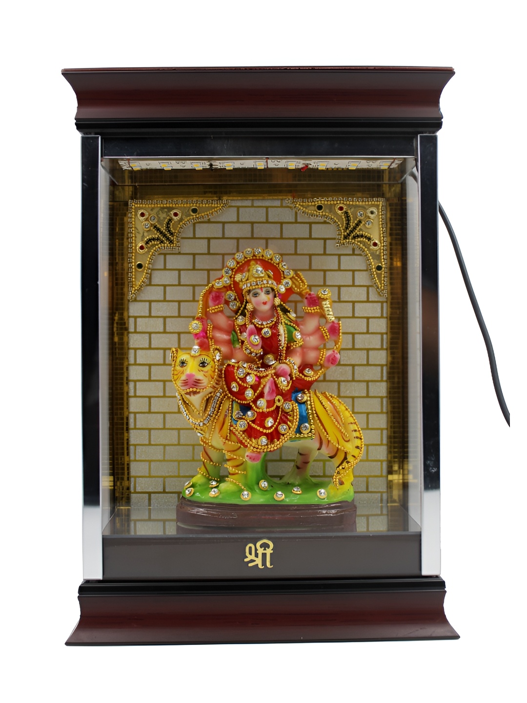 

ESVAR STONECRAFT Yellow and Red Religious Idol Showpiece