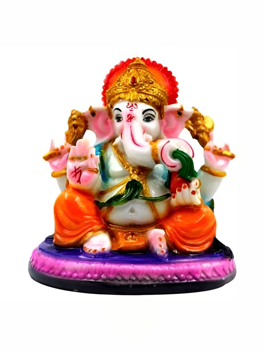 

ESVAR STONECRAFT White and GoldToned Religious Idol Showpiece