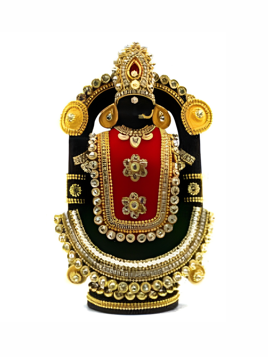 

ESVAR STONECRAFT Black and Red Religious Idol Showpiece