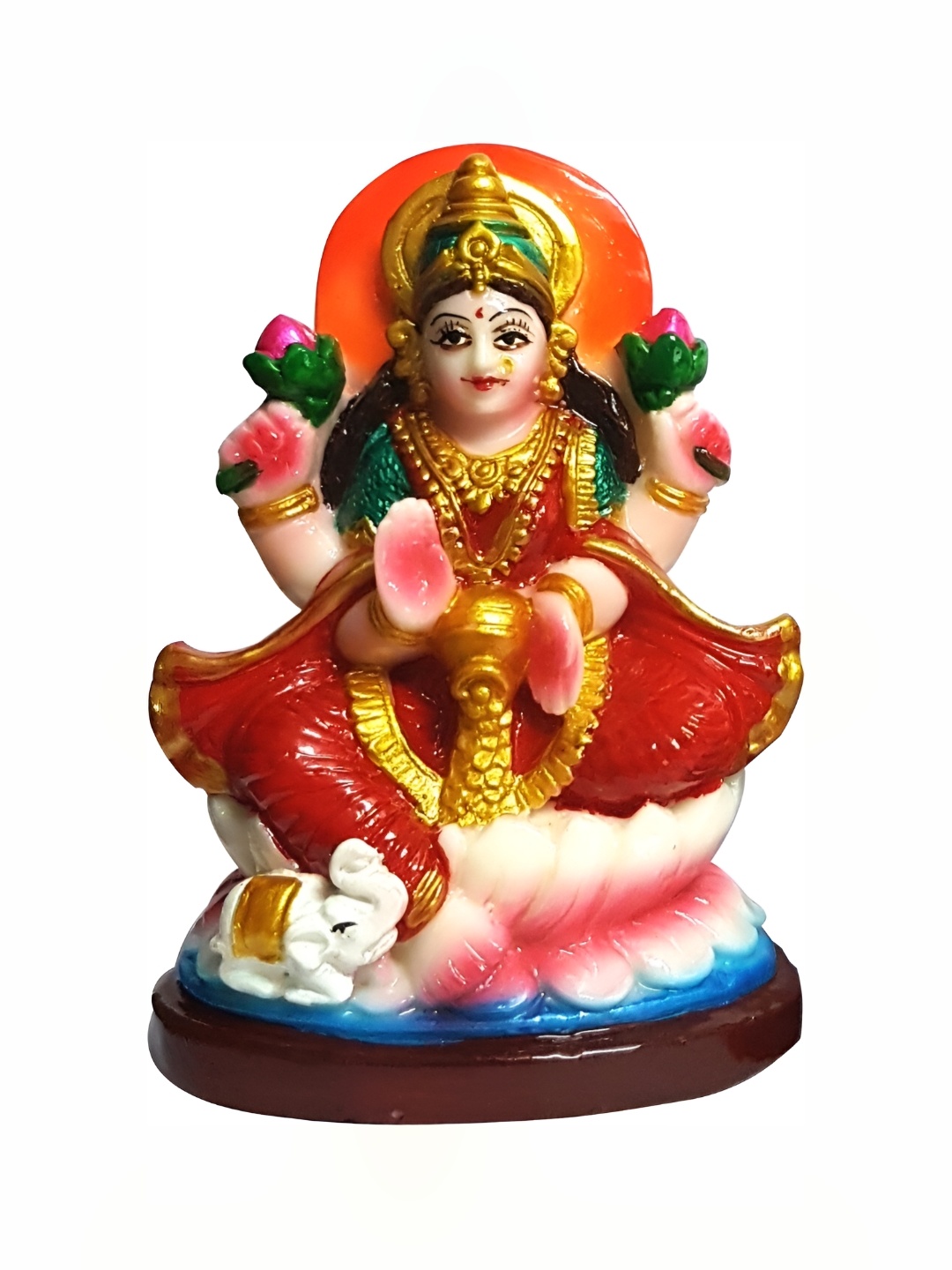 

ESVAR STONECRAFT Red & Green Religious Idol Showpiece