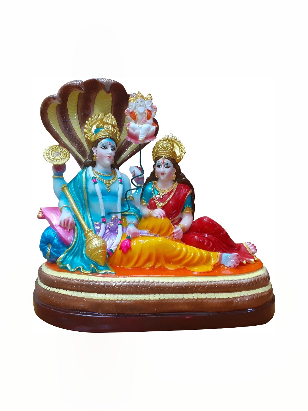 

ESVAR STONECRAFT Blue Lord Narayan Religious Showpiece