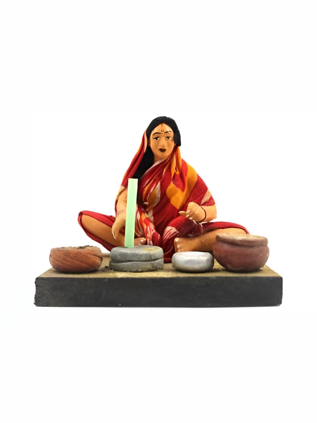 

ESVAR STONECRAFT Red Borwn Terracotta Figurine Showpiece