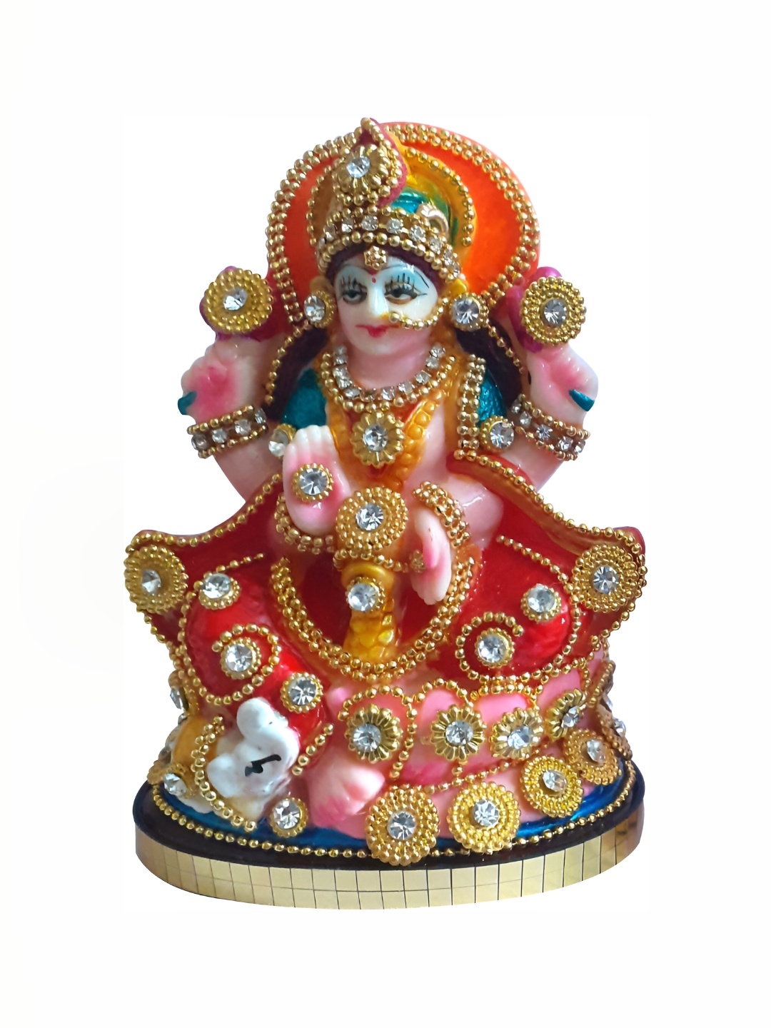 

ESVAR STONECRAFT Red & Orange Religious Idol Showpiece