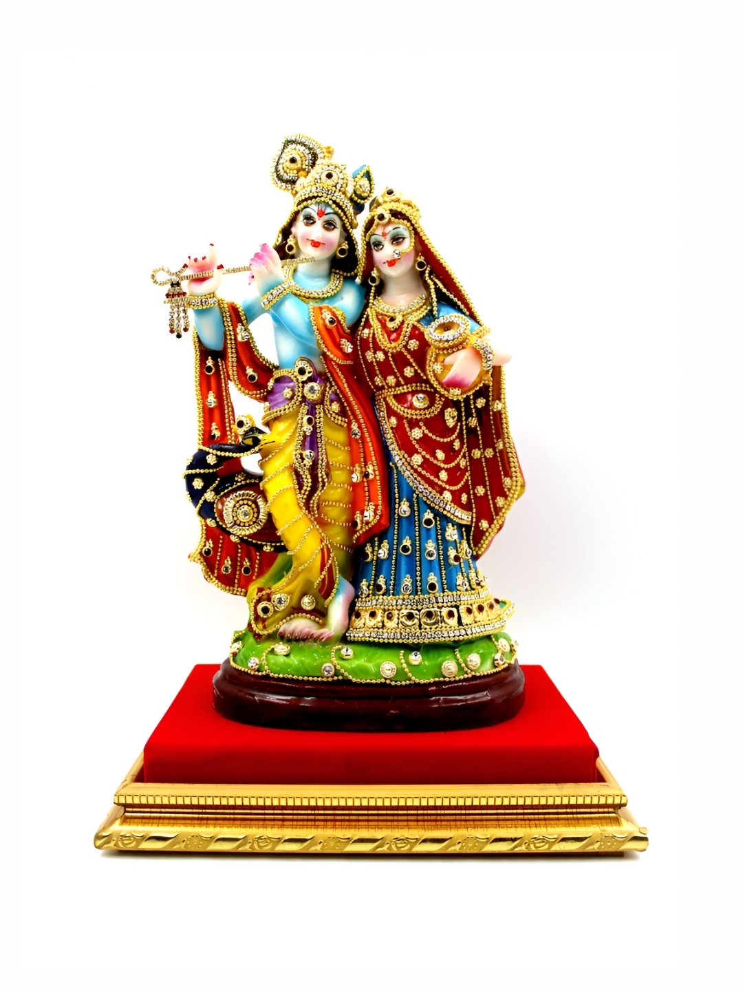 

ESVAR STONECRAFT Blue & Green Religious Idol Showpiece