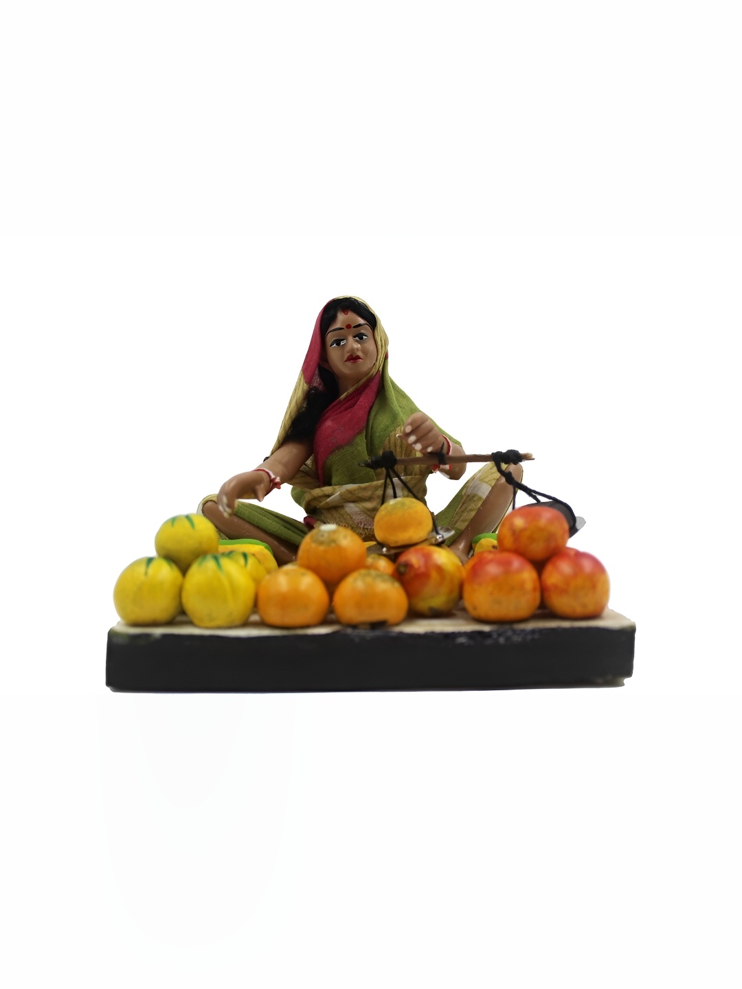 

ESVAR STONECRAFT Brown & Green Terracotta Figurine Showpiece